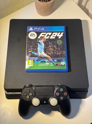 PS4 Slim 500GB + Mando + FC24