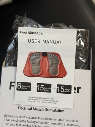 Masajeador de pies electroestimulación.