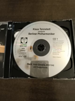 CD Klaus Tennstedt Bach Bruckner Testament