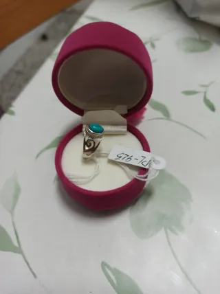 Anillo Plata Turquesa Talla PL-925