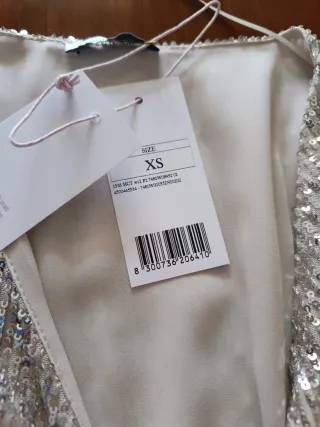 Abito paillettes Motivi oro/argento