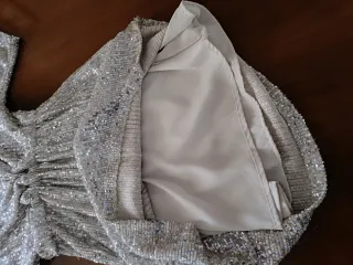 Abito paillettes Motivi oro/argento