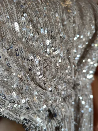 Abito paillettes Motivi oro/argento