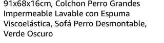 Cama perro viscoelástica gris/verde