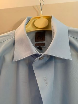 Camicia Calvin Klein Uomo Blu XXL Manica Lunga