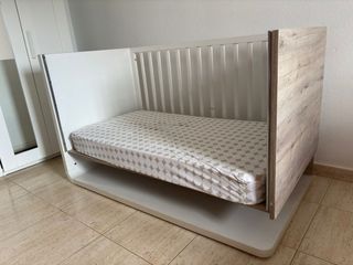 Cuna 140x70 + Colchón Muelles MUEBLES ROS