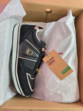 Zapatillas Benetton Negras Talla 38