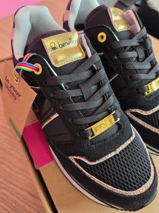 Zapatillas Benetton Negras Talla 38
