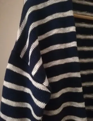 Cárdigan de punto a rayas