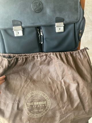 Borsa The Bridge in pelle nera e marrone