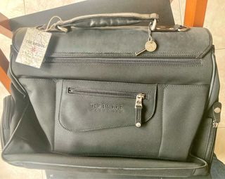 Borsa The Bridge in pelle nera e marrone