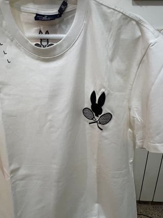 Camiseta Psycho Bunny Blanca (Talla L/M)