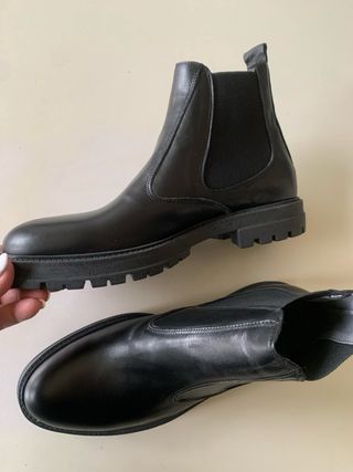 Stivaletti uomo vera pelle neri