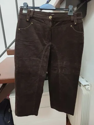Pantaloni in velluto marrone