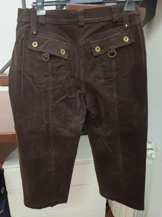 Pantaloni in velluto marrone