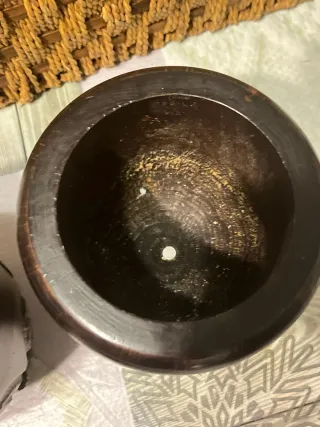 Mortaio e pestello in legno 20 l'uno