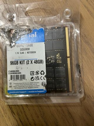 Crucial Kit 96GB DDR5-5600 SODIMM (2x48GB)