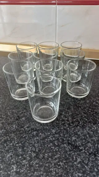 Bicchieri in cristallo trasparente