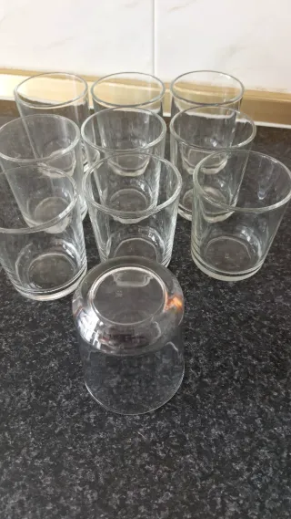 Bicchieri in cristallo trasparente