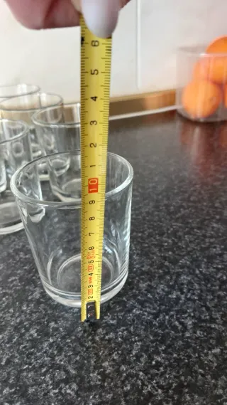 Bicchieri in cristallo trasparente