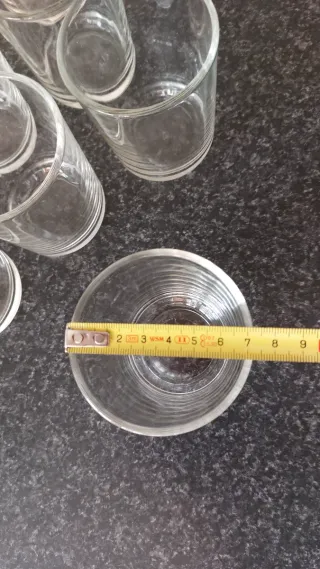 Bicchieri in cristallo trasparente