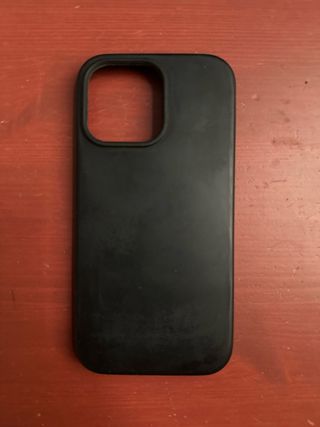 Custodia iPhone 14 Pro Max nera in silicone