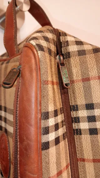 Abrigo y bolso Burberry vintage