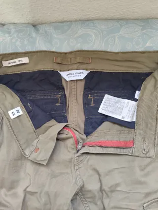 Pantalones cargo hombre verde oliva