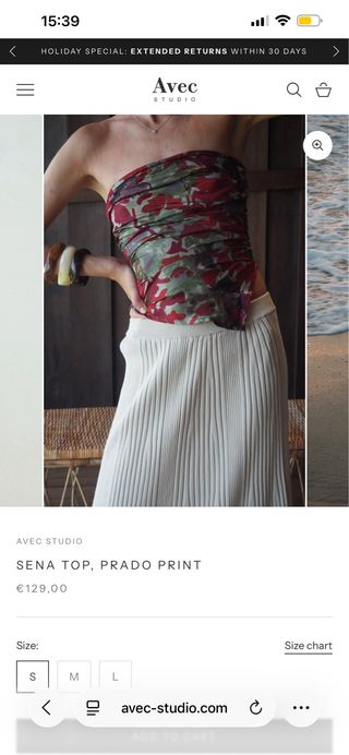 Conjunto Top y Falda Larga Fiesta.