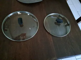 2 Coperchi Vetro 24cm e 28cm