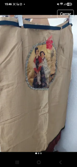 Falda bordada Michel Bustos Talla XL