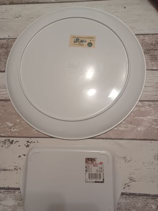 Set 2 Vassoi Melamina Natale