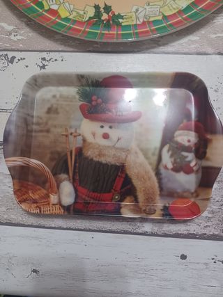 Set 2 Vassoi Melamina Natale