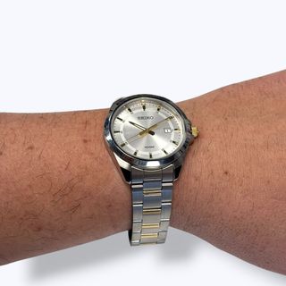 Orologio Seiko Acciaio Uomo Oro Argento