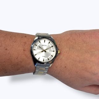 Orologio Seiko Acciaio Uomo Oro Argento