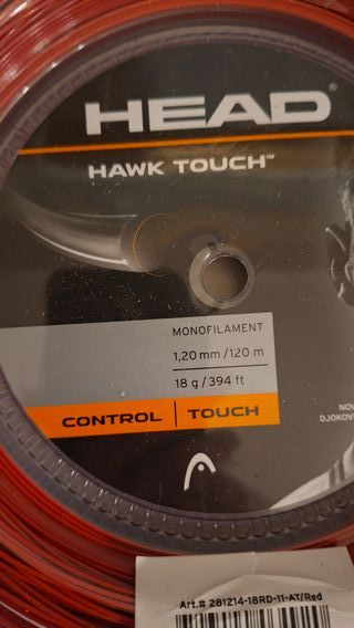 Corda tennis Head Hawk Touch rossa rolle