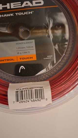 Corda tennis Head Hawk Touch rossa rolle