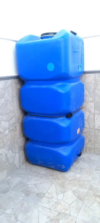 Bidón depósito azul