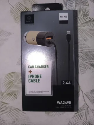 Caricatore auto WOOX WA2495 2.4A per iPhone