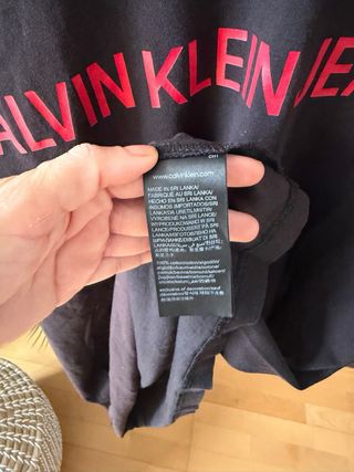 Camiseta Calvin Klein Jeans Talla XXL Negra