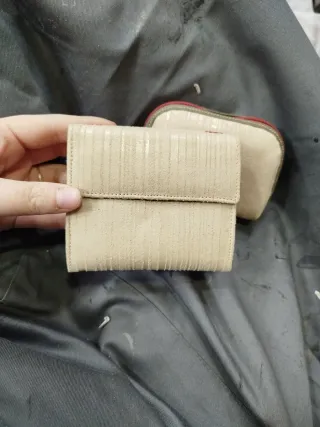 Cartera ANNA NVERO Beige y Roja Mujer