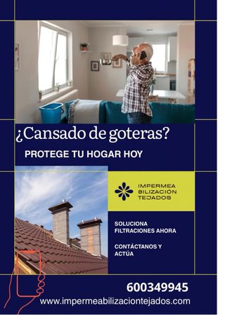 Impermeabilización · Reparación goteras y tejados