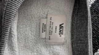 Sudadera Vans Gris Talla S aunque da mucha talla