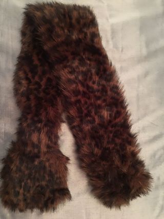 Cuello bufanda piel sintética animal print