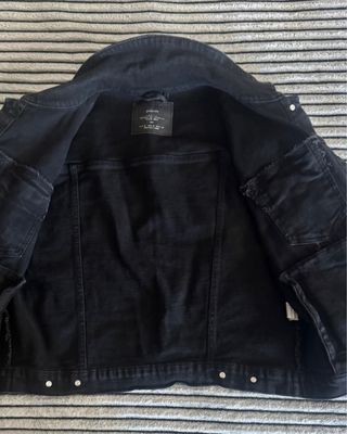 Cazadora vaquera negra mujer