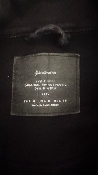 Cazadora vaquera negra mujer