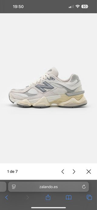 Zapatillas New Balance Plata y Blanco