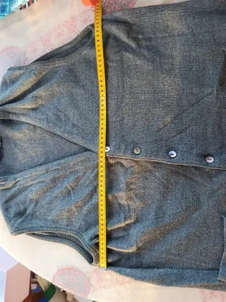 Chaleco hombre punto gris Pulligan