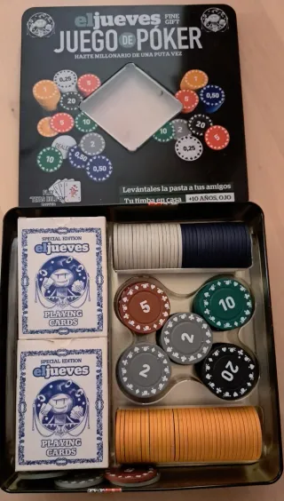 Juego de Poker Lata El Jueves
