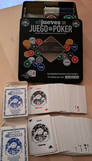 Juego de Poker Lata El Jueves